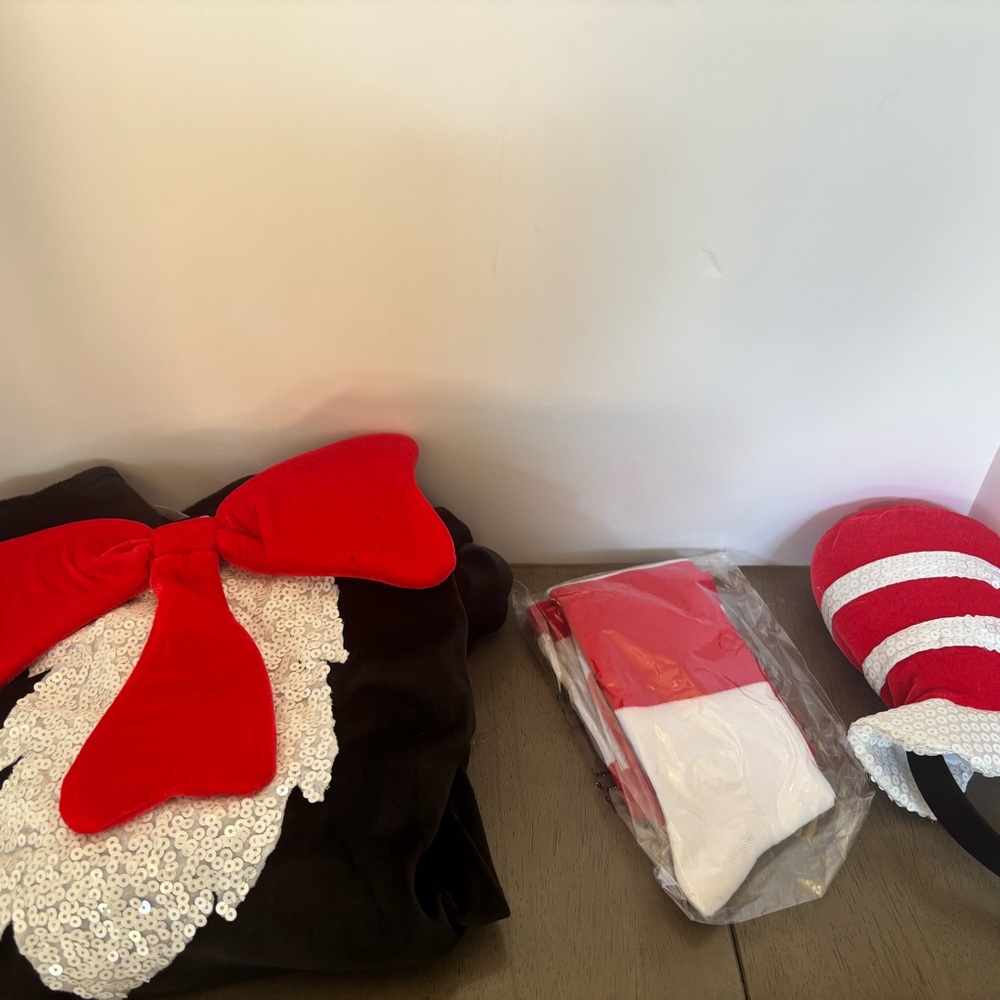Dr. Seuss Cat in the Hat Womens Black Dress Costume Brand New - Picture 3 of 7